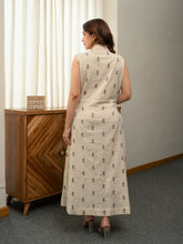 Cotton Linen Embriodery Dress